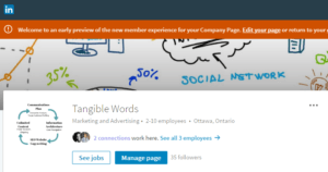 LinkedIn Tangible Words